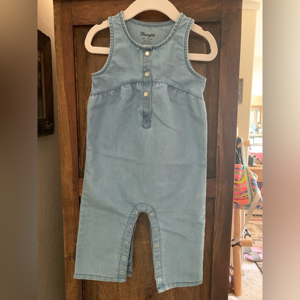 Wrangler Baby Chambray Romper